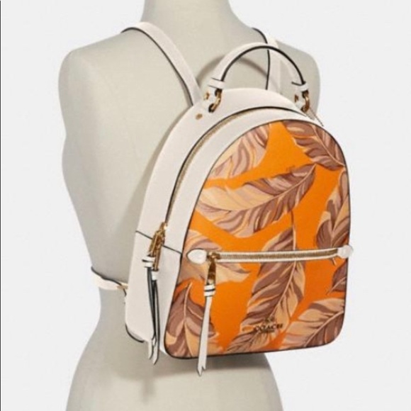 coach leaf backpack